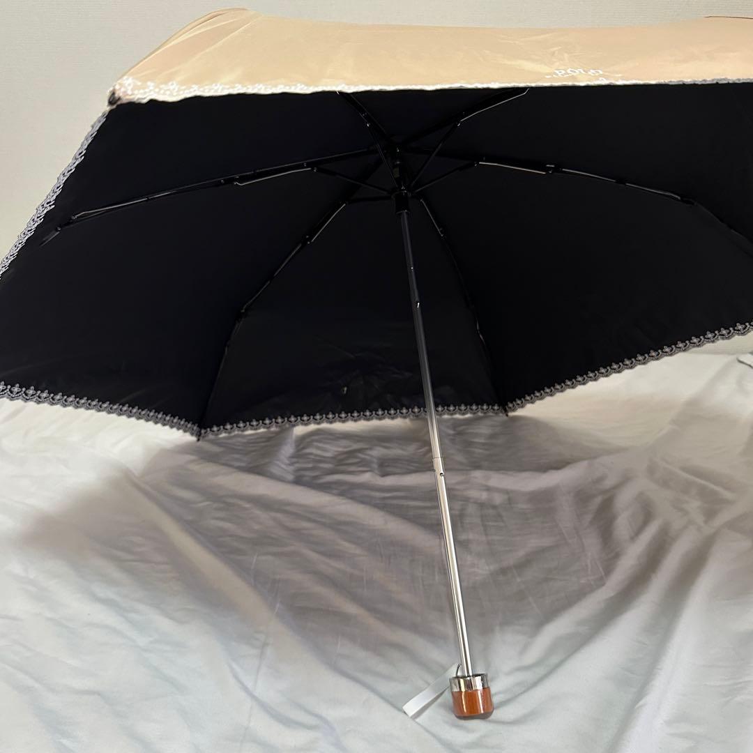 【新品未使用】POLO RALPH LAUREN 折りたたみ傘 ベージュ
