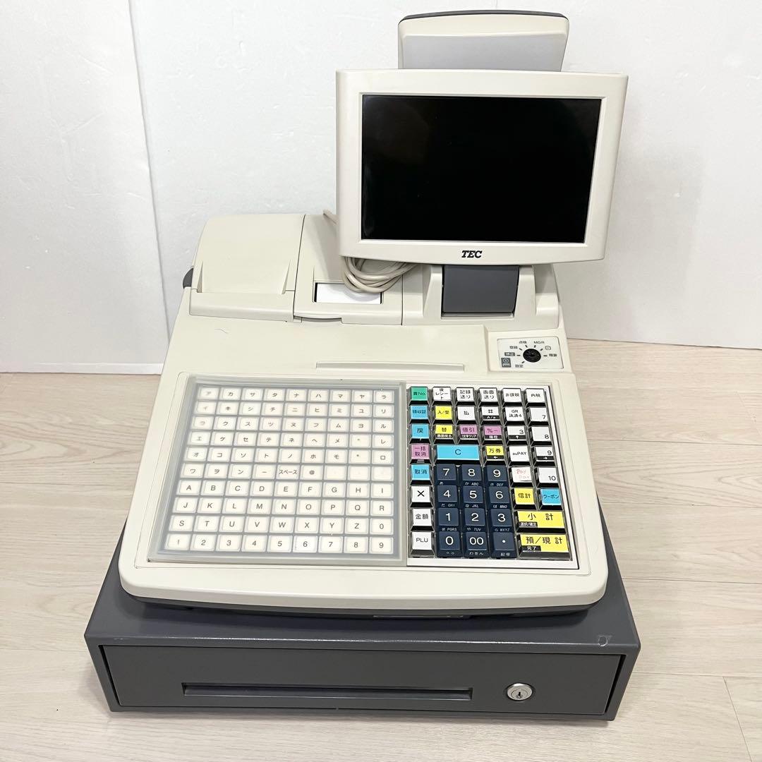 【良品】TOSHIBA 東芝TEC 電子レジスター FS-2055 新品鍵つき
