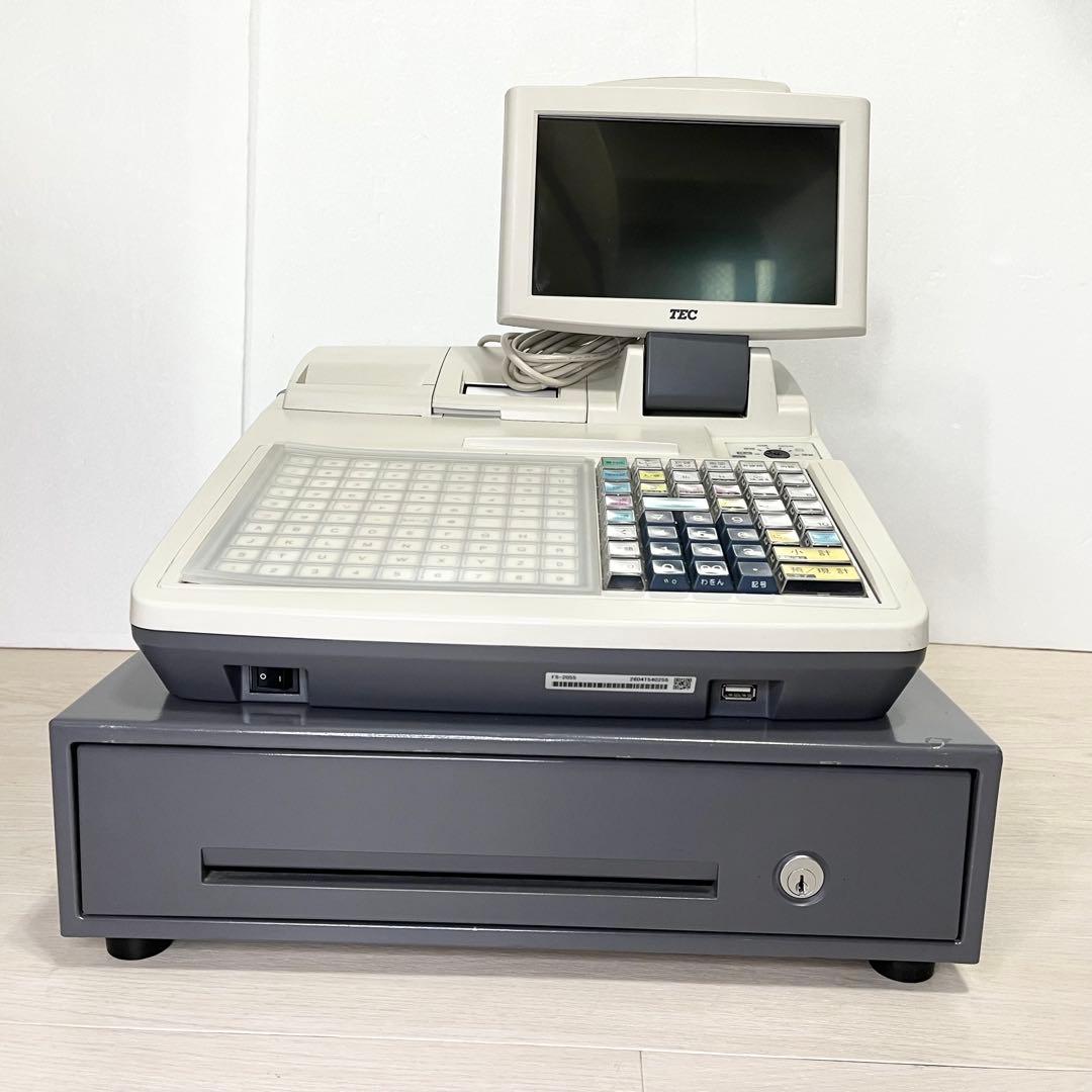 【良品】TOSHIBA 東芝TEC 電子レジスター FS-2055 新品鍵つき