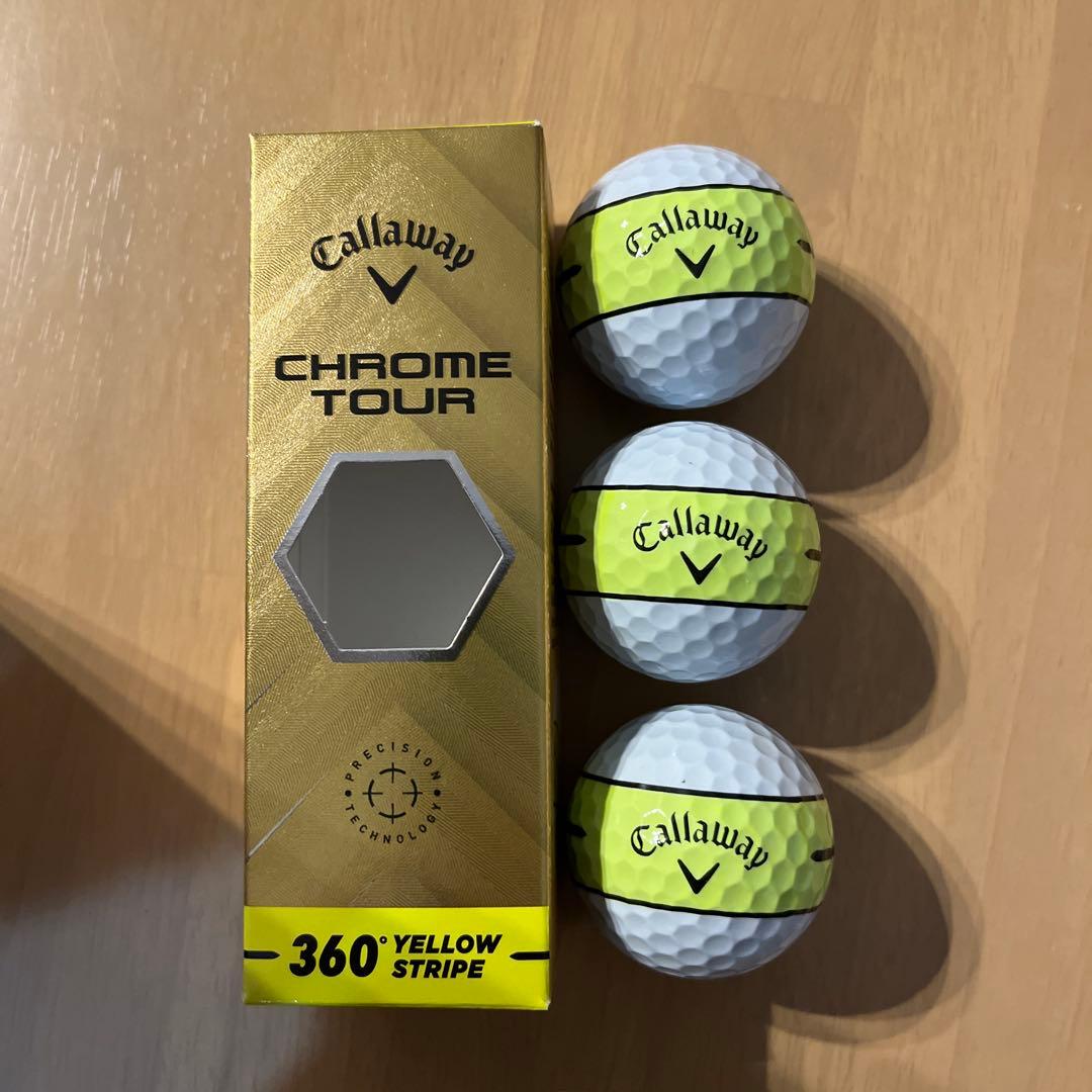 【新品】キャロウェイ CHROME TOUR 360°　ストライプ15個