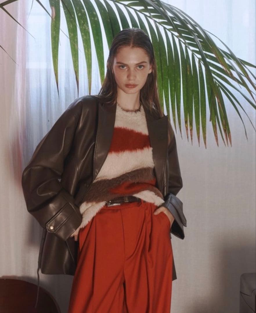 【新品未使用】【即完品】seyto シャギーニットベスト ファーベスト サイズ1