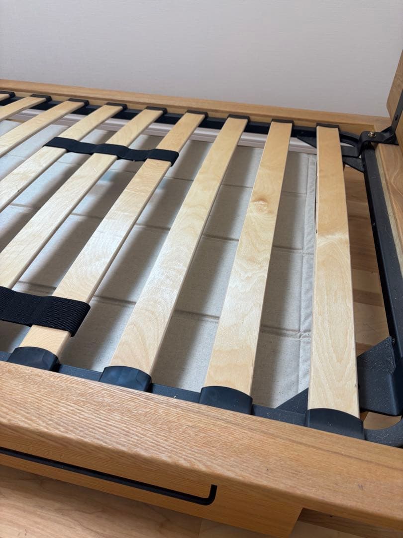 ＊専用＊ 無印良品　旧タイプ　木製シングルベッド 引き出し収納付き