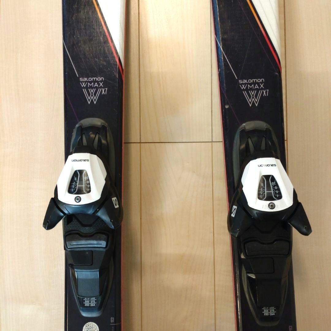 Salomon W MAX X7 スキー 板 バインディング付き148センチ