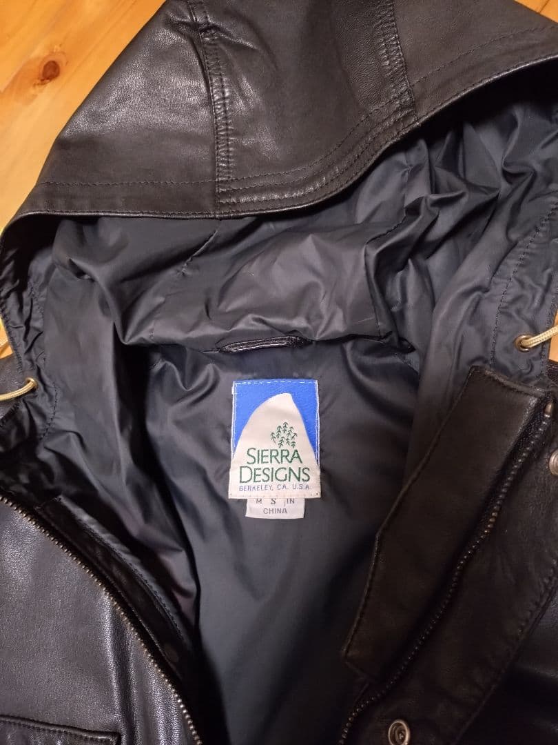 Sierra Designs フード付きレザージャケット　超ヴィンテージもの