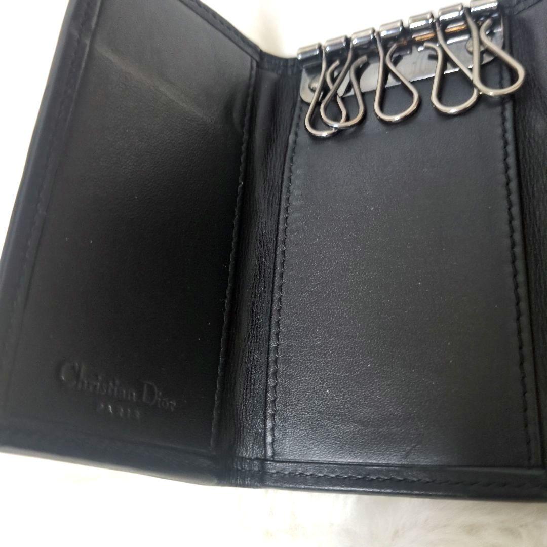 クリスチャンディオール　トロッター　6連キーケース　ネイビー　MC1013