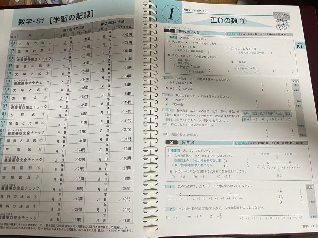 ニューレコード　試験　勉強　定期考査