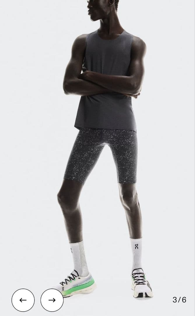 on レース用ハーフタイツ　メンズXS 新品未使用