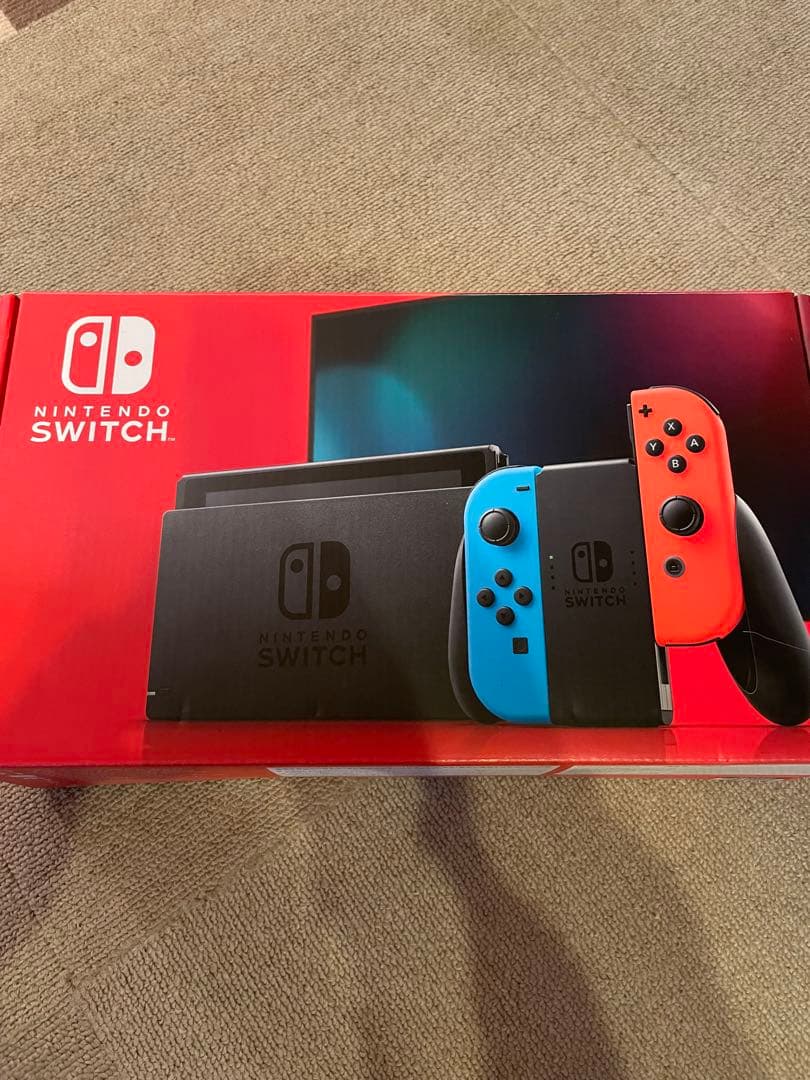 Nintendo Switch 本体 赤/青 Joy-Con付き【黄ばみ有り】