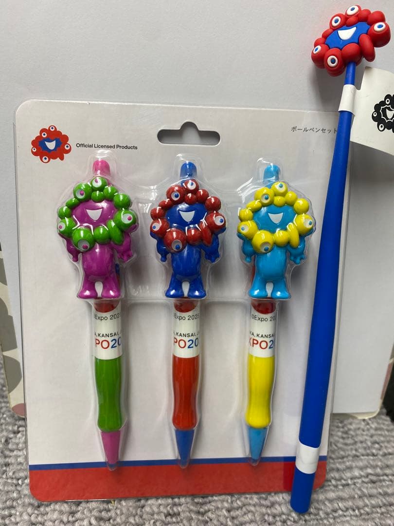 ミャクミャク　ゆらゆらボールペンとボールペン3本セット　関西万博　expo