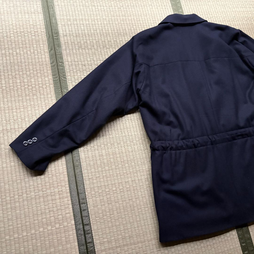 ASEEDONCLOUD ウールジャケット ガウン Navy サイズM