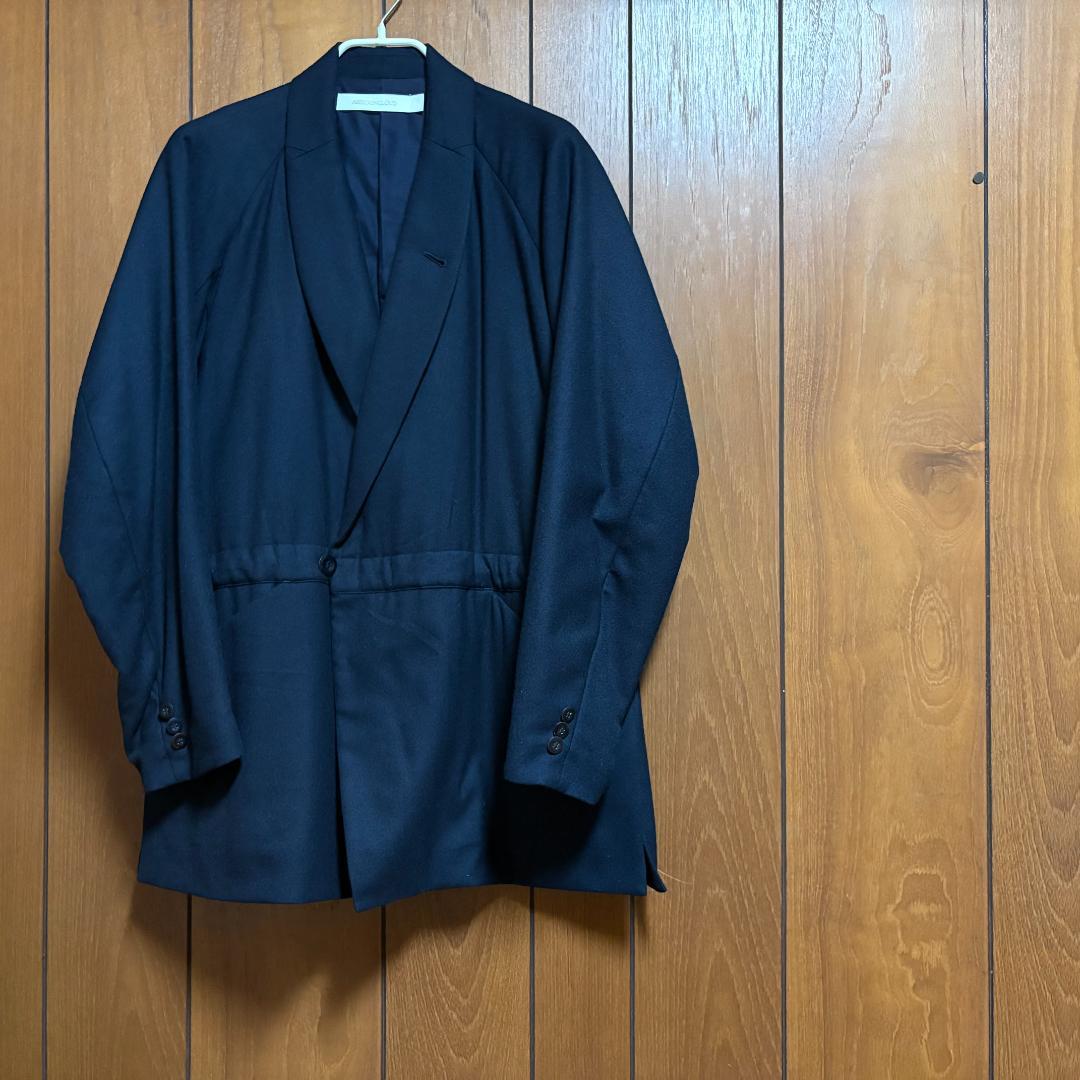 ASEEDONCLOUD ウールジャケット ガウン Navy サイズM