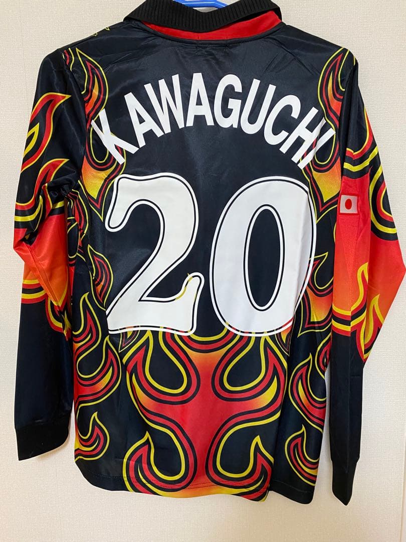 日本代表 川口能活 1998シーズンW杯GK 炎 ユニフォーム キーパー　L