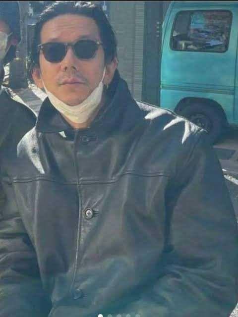 US古着 バナナリパブリック バナリパ レザー カーコート 野村訓市