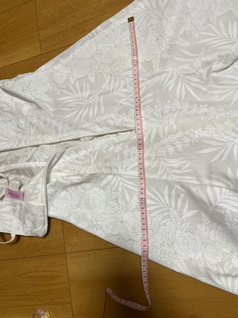 フラダンス 結婚式 ホワイト ロングドレス