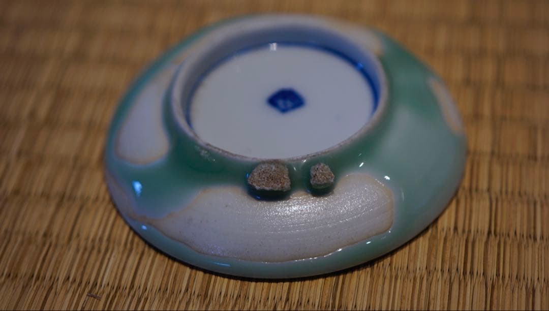 明治時代 古伊万里 青磁 手書き 豆皿 10客 向付