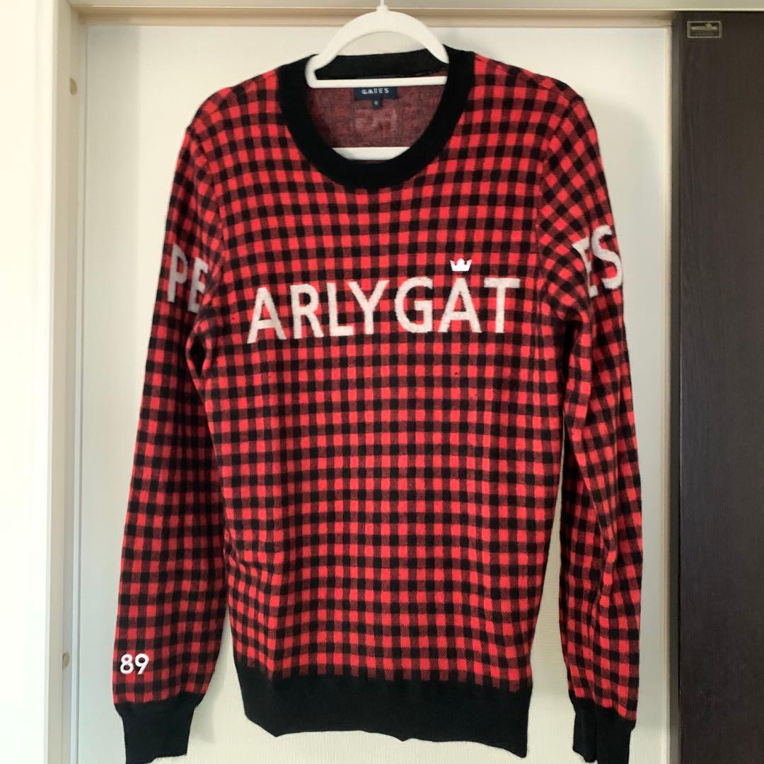 PEARLYGATES＊ゴルフ＊セーター＊ニット＊赤＊カシミヤ＊長袖＊6＊XL位