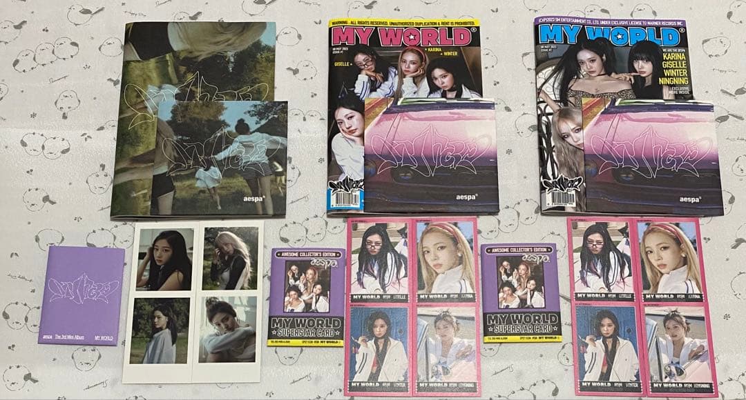 aespa MY WORLD トレカ　まとめ売り