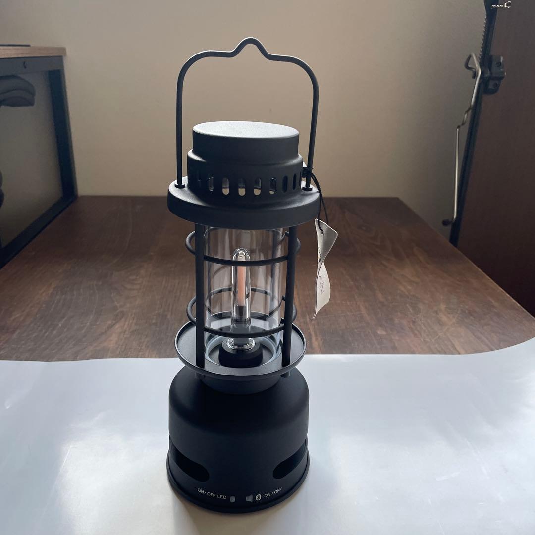 DAIKO LED Bluetoothスピーカー　音タン ブラック ランタン