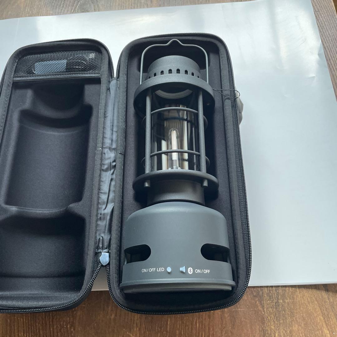 DAIKO LED Bluetoothスピーカー　音タン ブラック ランタン