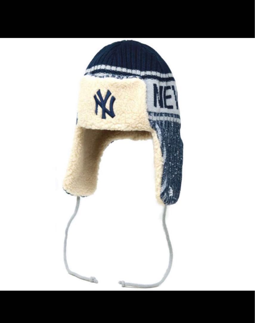 ニューヨーク・ヤンキース ニット帽 耳あて付き