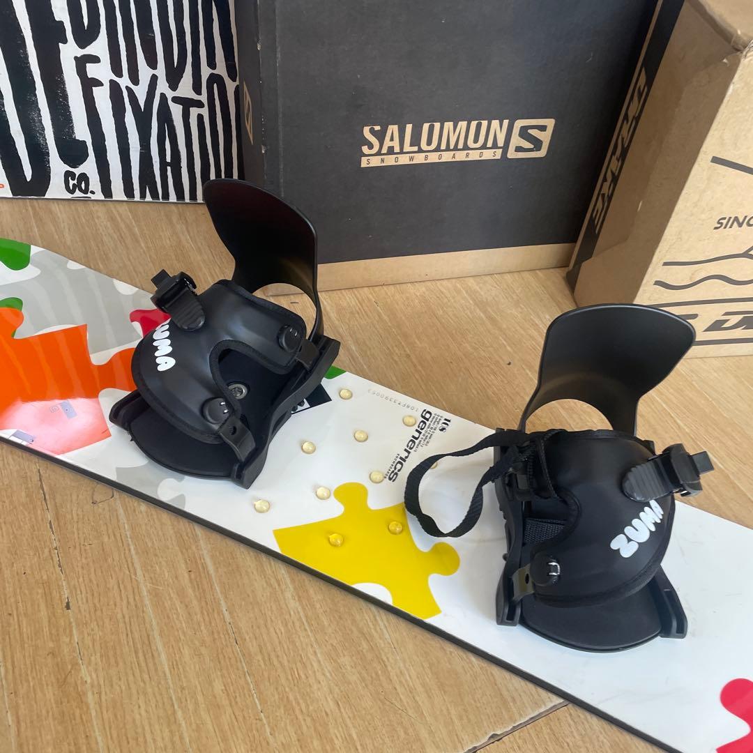 ジェネリクス×ZUMA　キッズスノーボードセット　未使用バイン付4点セット