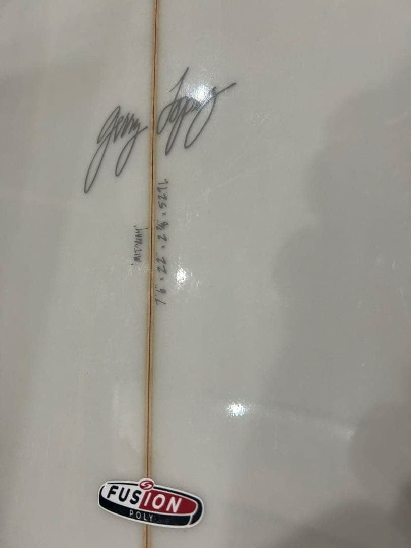 ミッドレングスサーフボード7.6 ジェリーロペス　フィン・ニットカバー付き