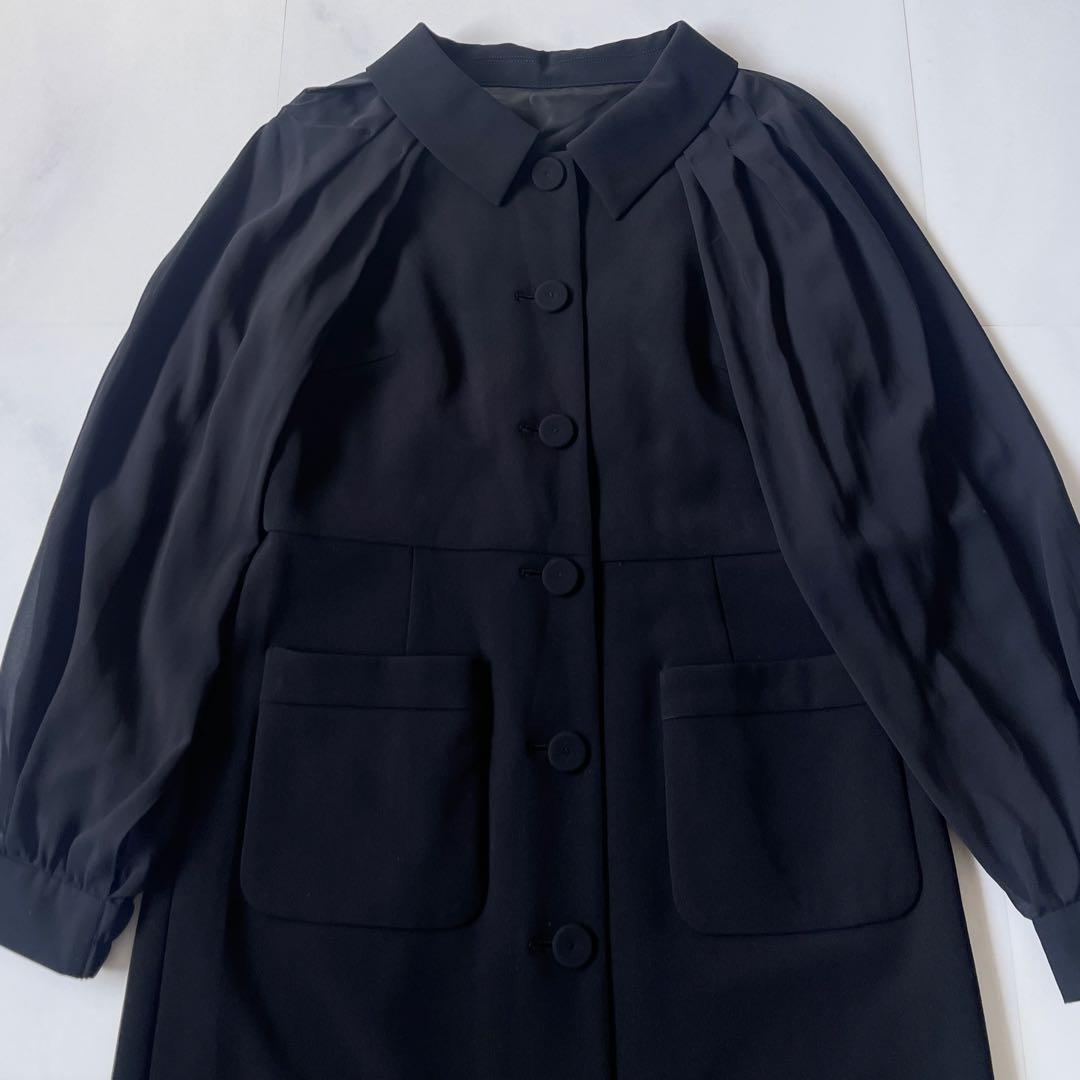 未使用級 グレースコンチネンタル ワンピース シアスリーブレイヤードレス 現行品