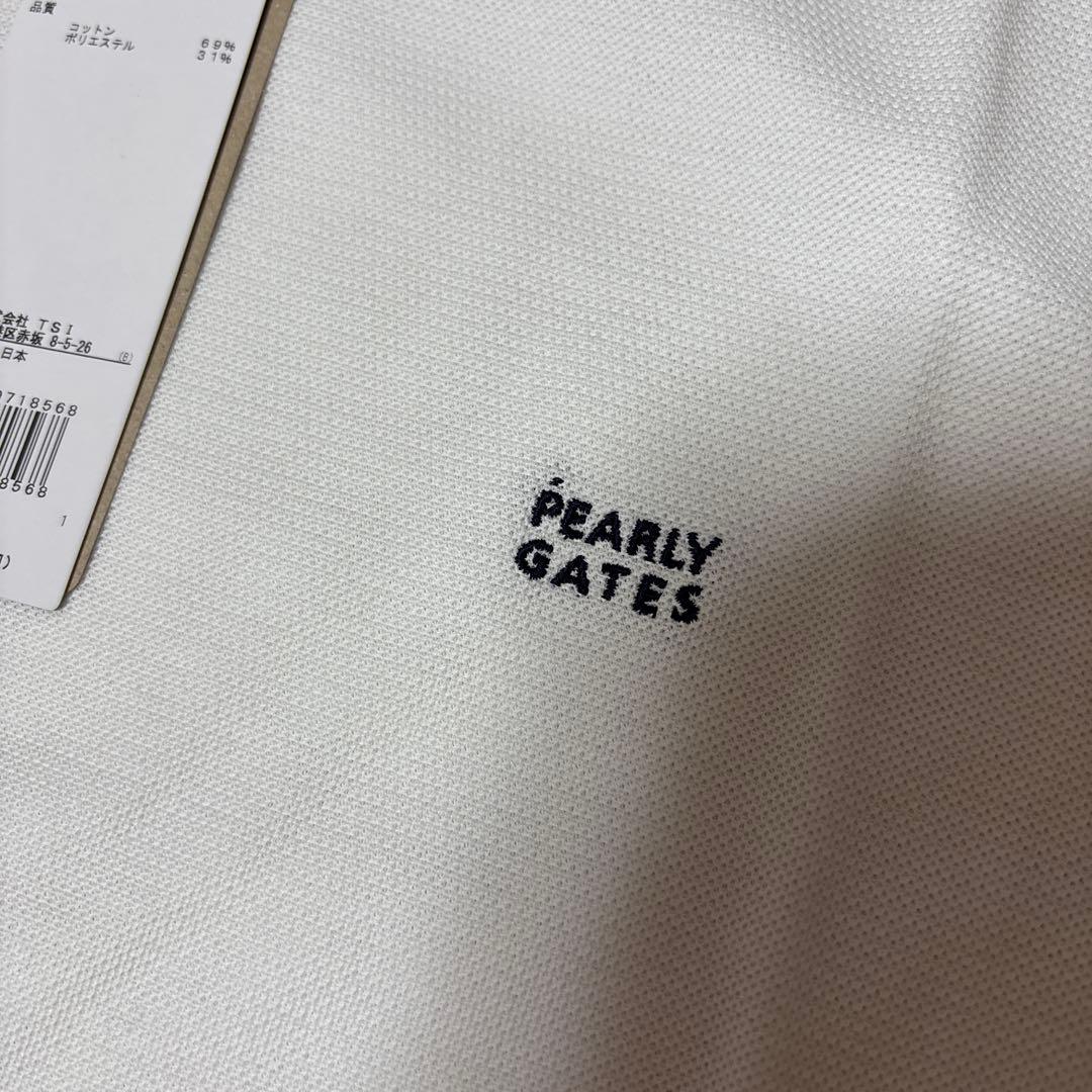 新品未使用　PEARLY GATES　ロゴTシャツ　1　ホワイト