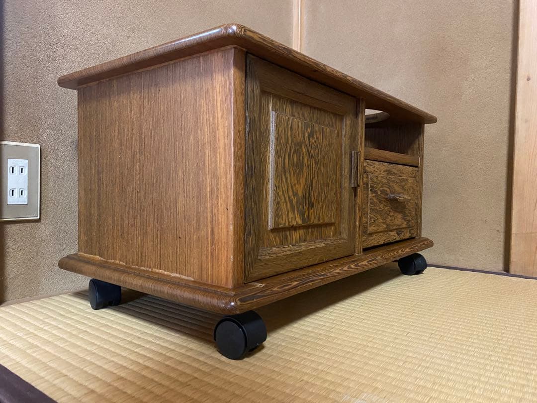 【値下げ】ポットワゴン レトロ 鉄刀木 タガヤ