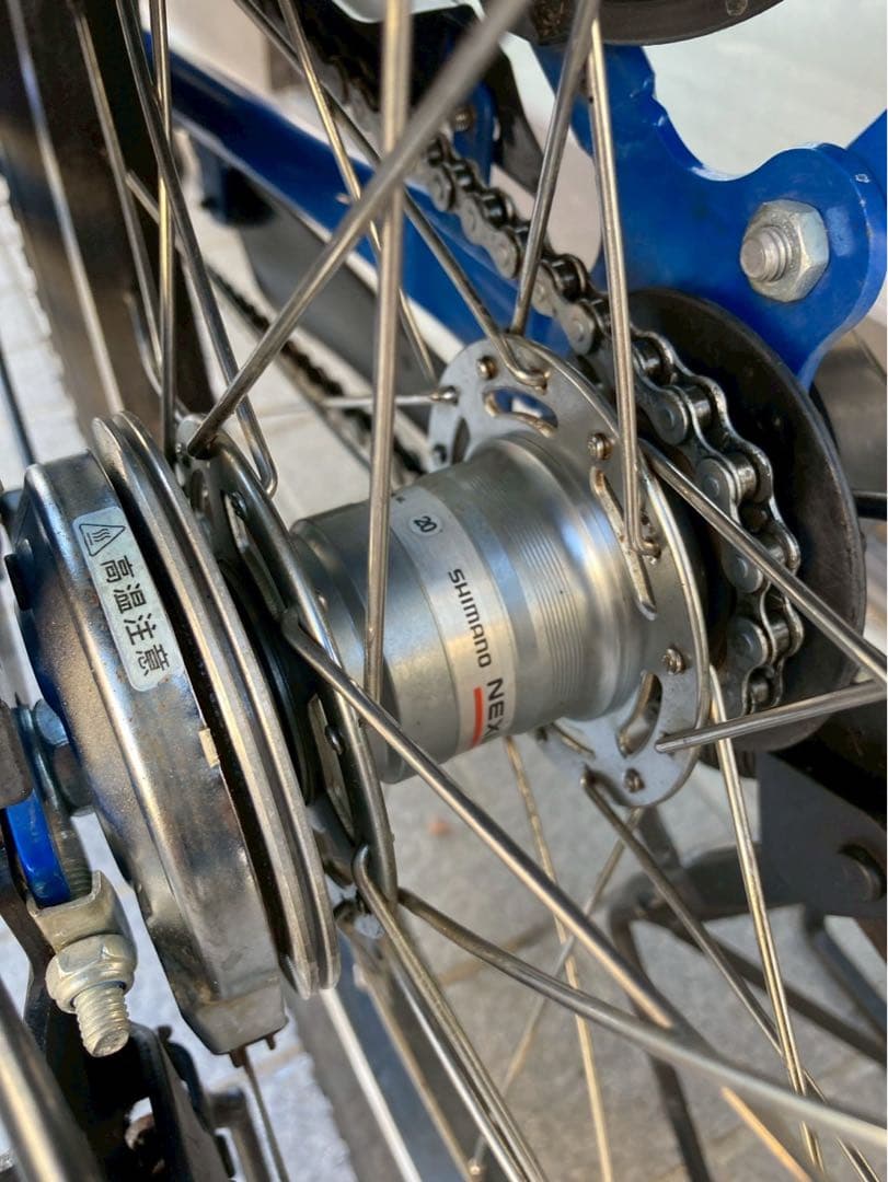 中古電動自転車　ヤマハ pas babby 20インチ ブルー 横浜　№3737