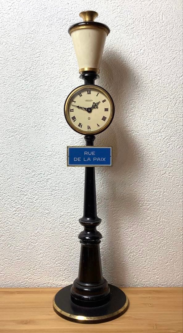ジャガールクルト アンティーク 置時計 RUE DE LA PAIX 街灯