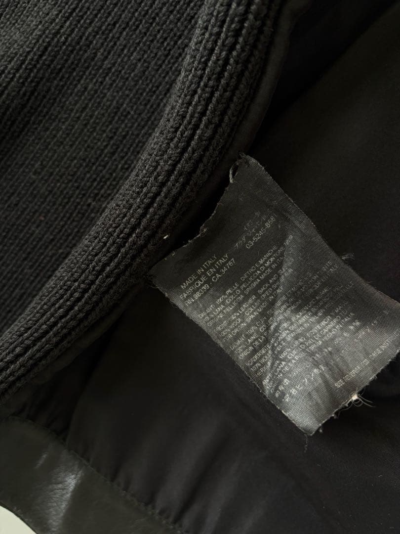 専用 PRADA Leather & Knit Jacket IT46