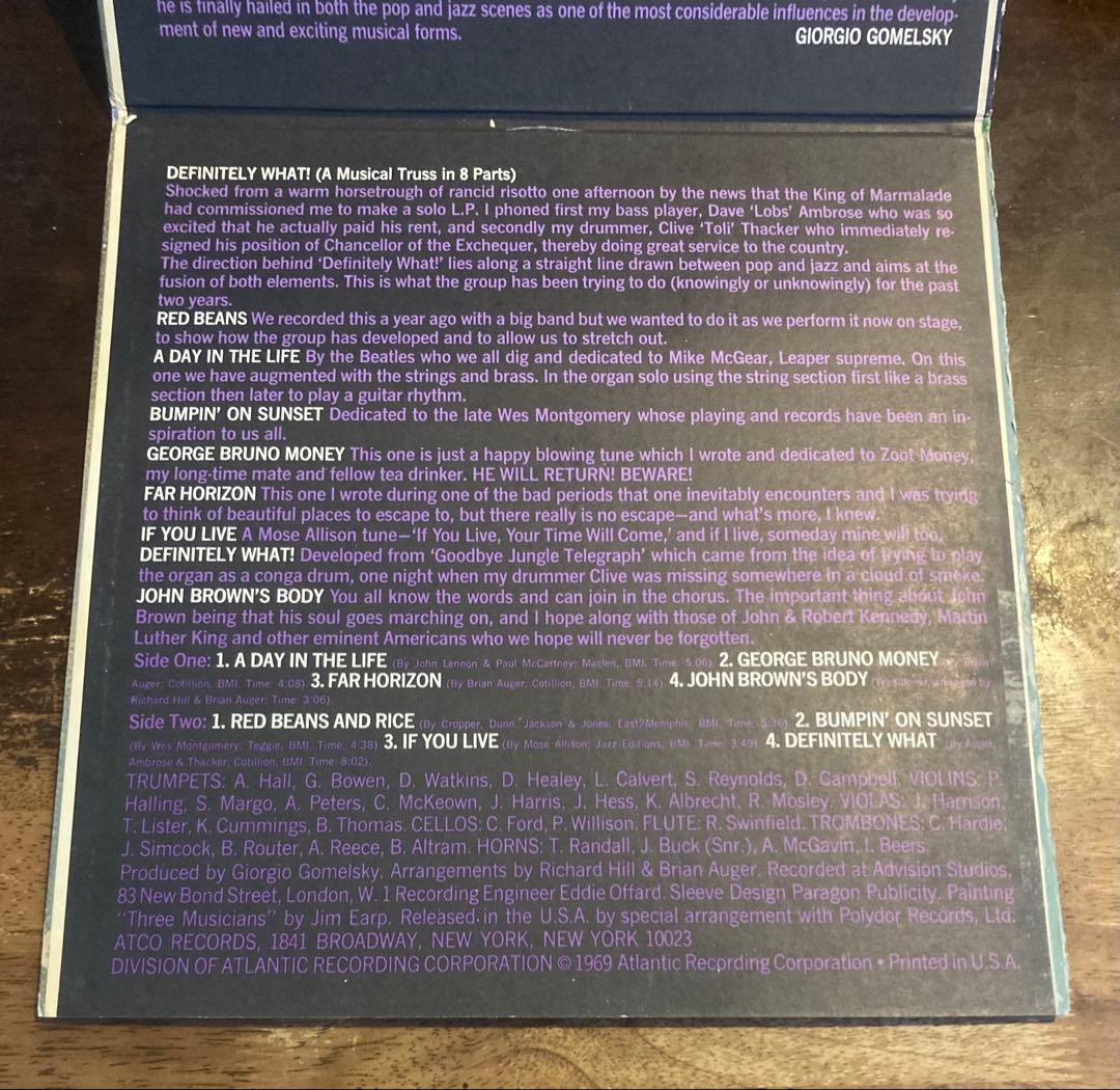 ◾️高音質️USオリジナル◾️BRIAN AUGER & THE TRINITY /