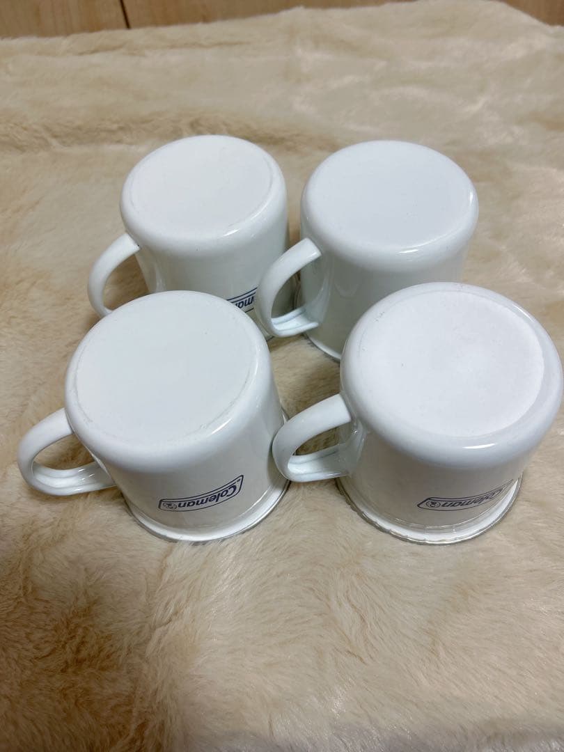 コールマン　食器セット エナメルディッシュウェアセット 収納ケース付き　キャンプ