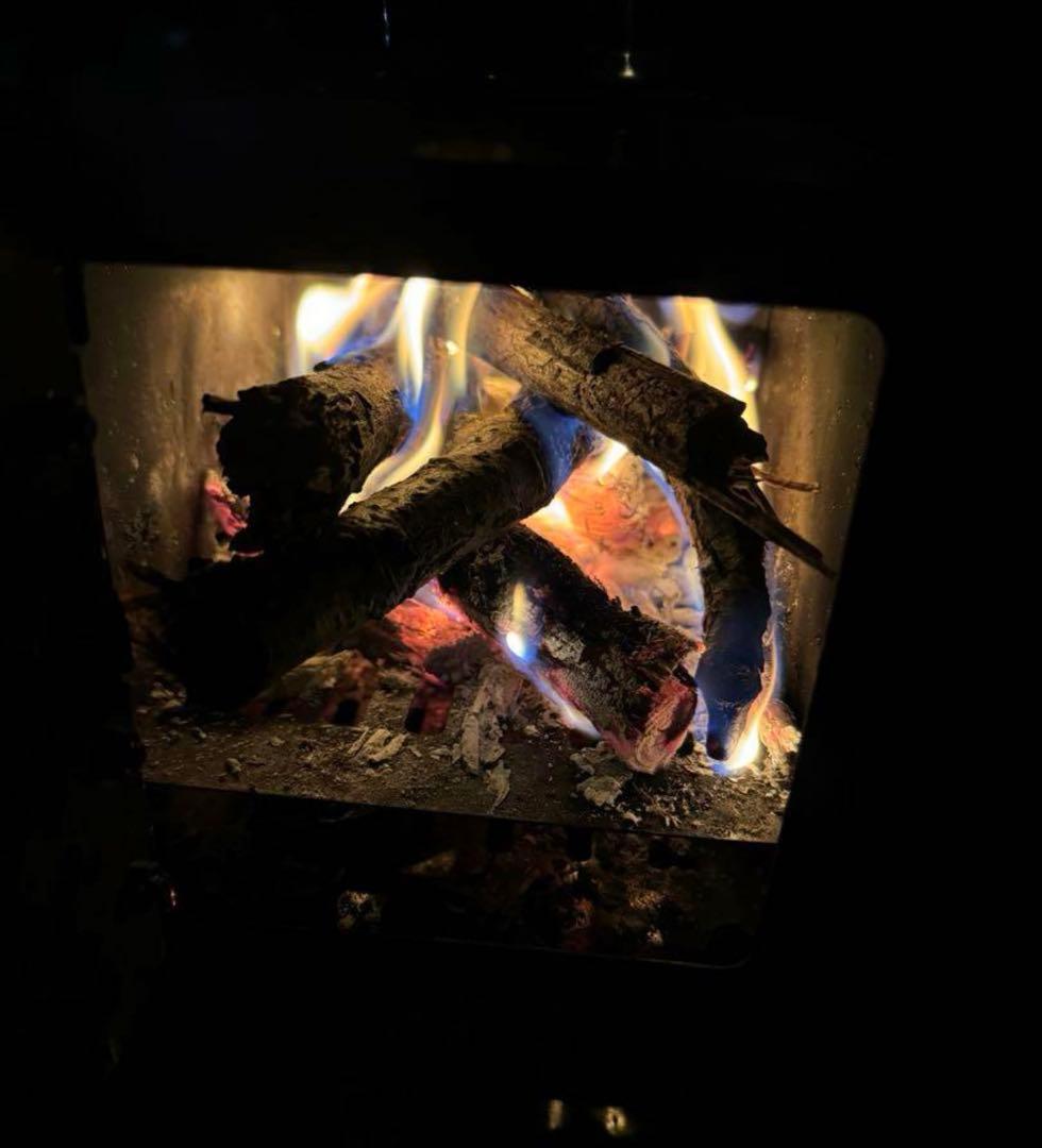 新品外箱訳あり新品ステンレス製 防災防寒小型薪ストーブ