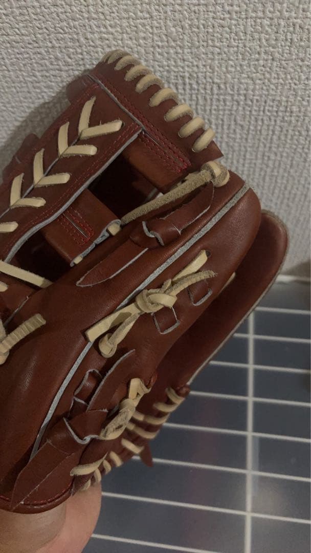 ワールドペガサス　 硬式(軟式兼用) 内野手用　右投　茶色　ほぼ新品