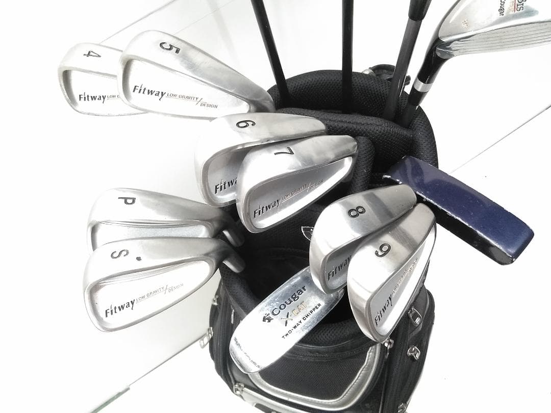 初心者おすすめ! Fitway ゴルフクラブ14本セット キャディバッグ付 ♪