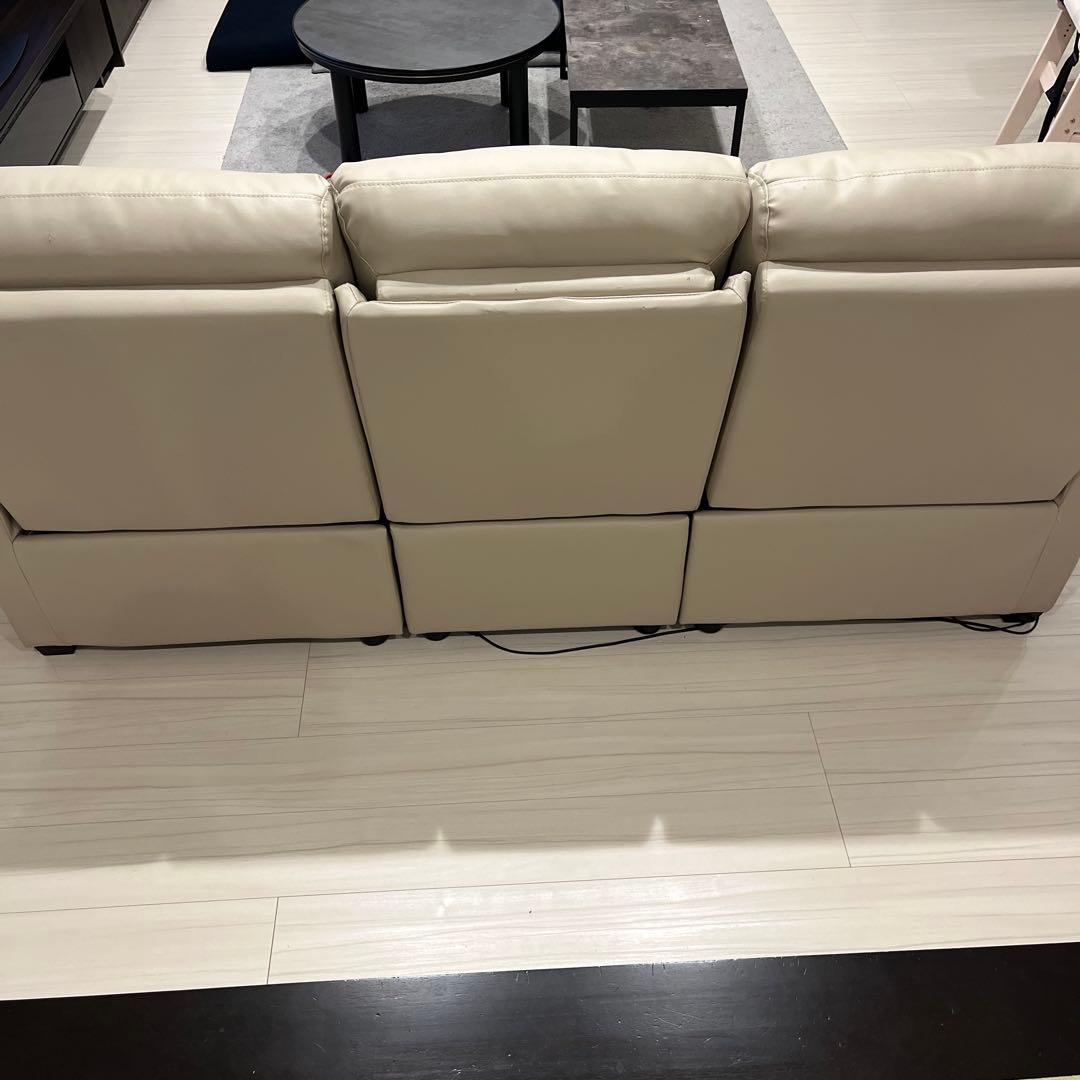 ニトリ3人掛け電動リクライニングソファ (Nビリーバ3 Nシールド BE)