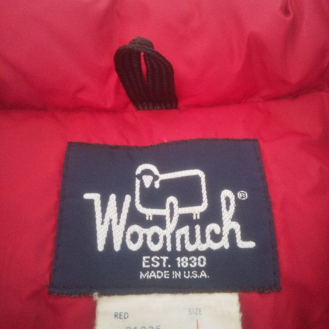 @*弐様 【美品】ウールリッチ ダウンベスト L レッド ビンテージwoolri