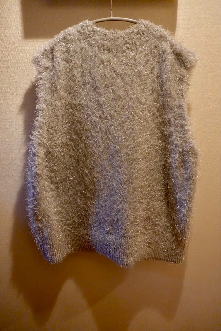 ✨美品✨Gypsohila グリッターニットベスト シャギー Vネック