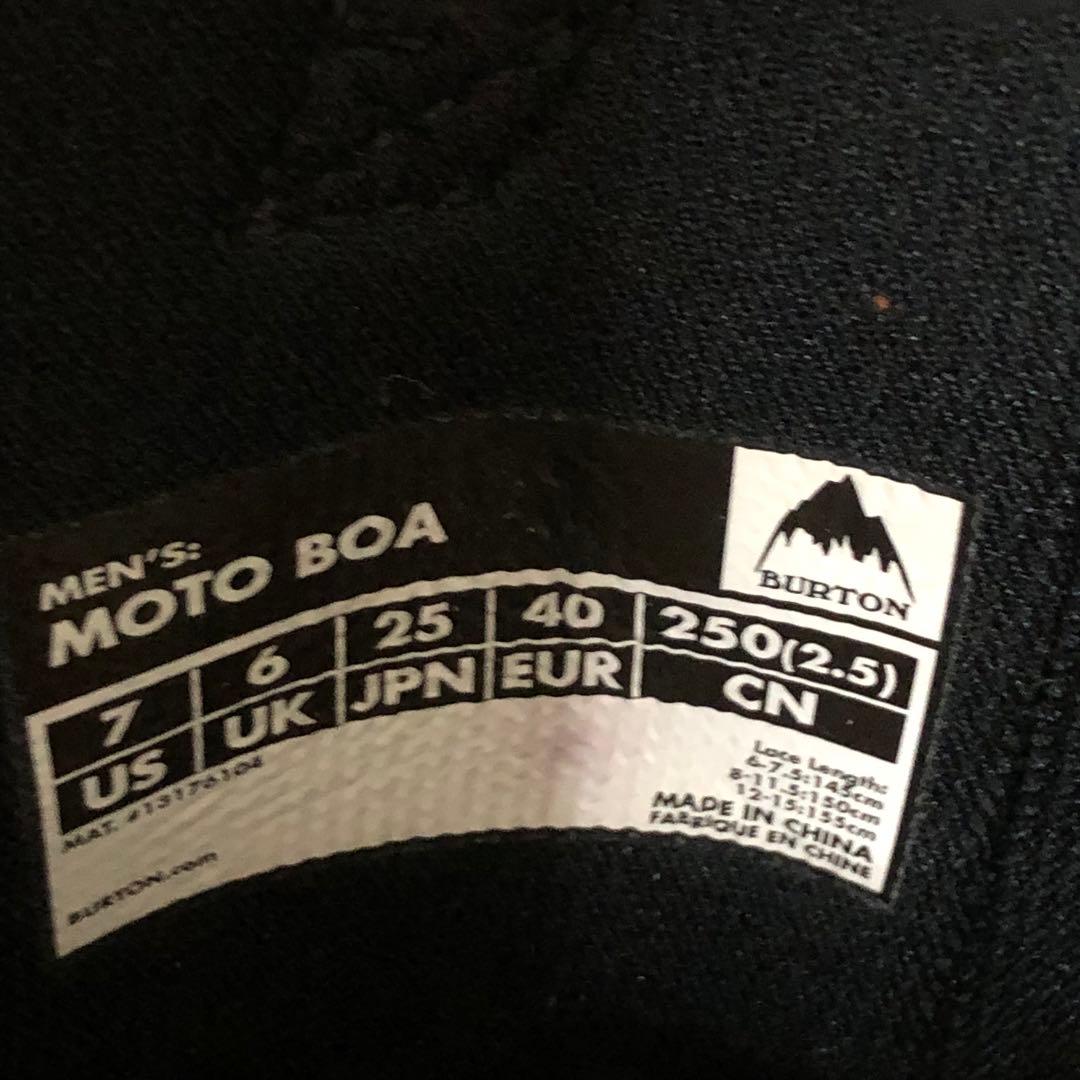 KSN　BURTON MOTO BOA 25センチ(美品)
