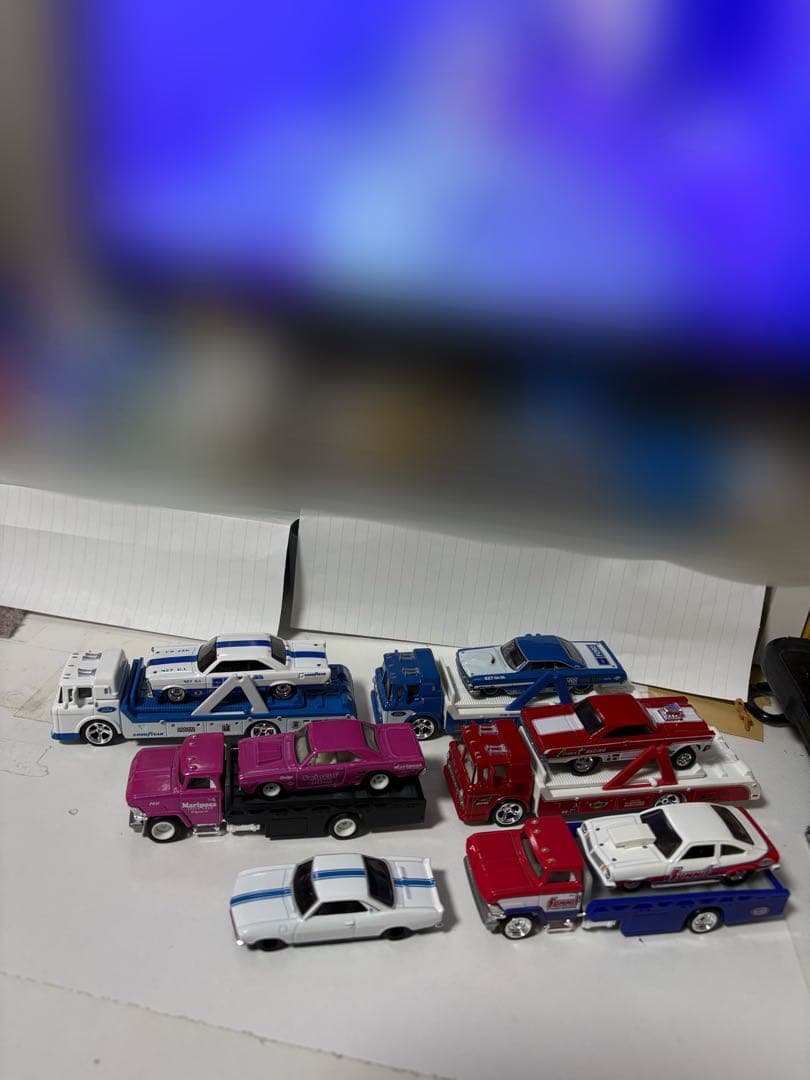 Hot Wheels ミニカー アメ車 トランスポート5台セット+1台&おまけ