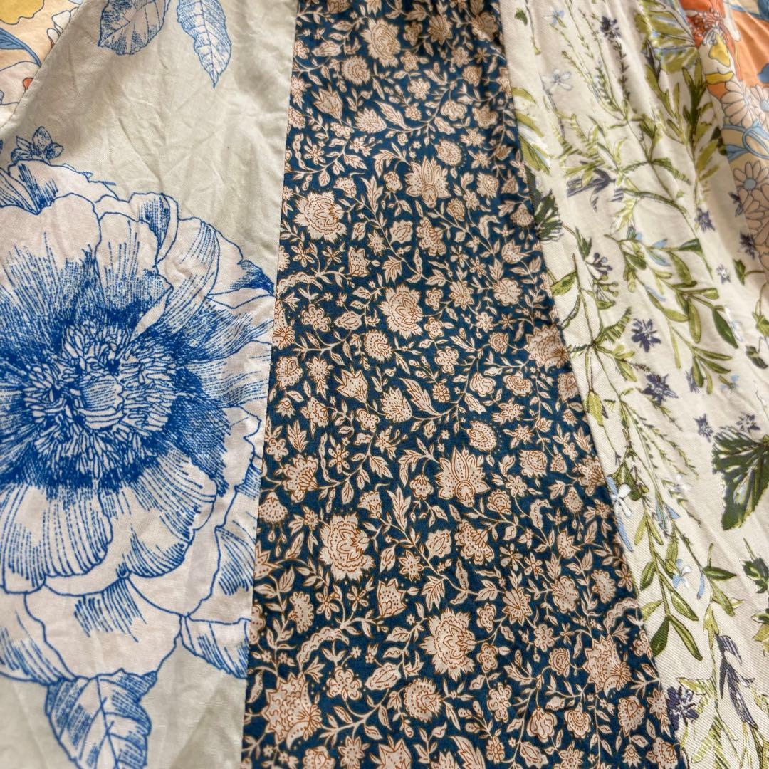 FUMIE=TANAKA パッチフラワーワンピース