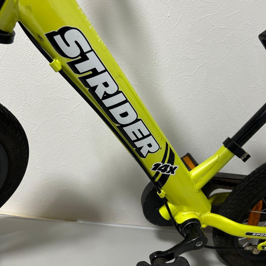 【業者検品済み】STRIDER 14X バランスバイク イエロー　キッズバイク