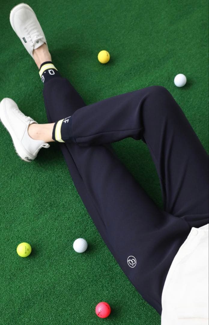 QUEEN GOLF ゴルフパンツ ネイビー Fサイズ