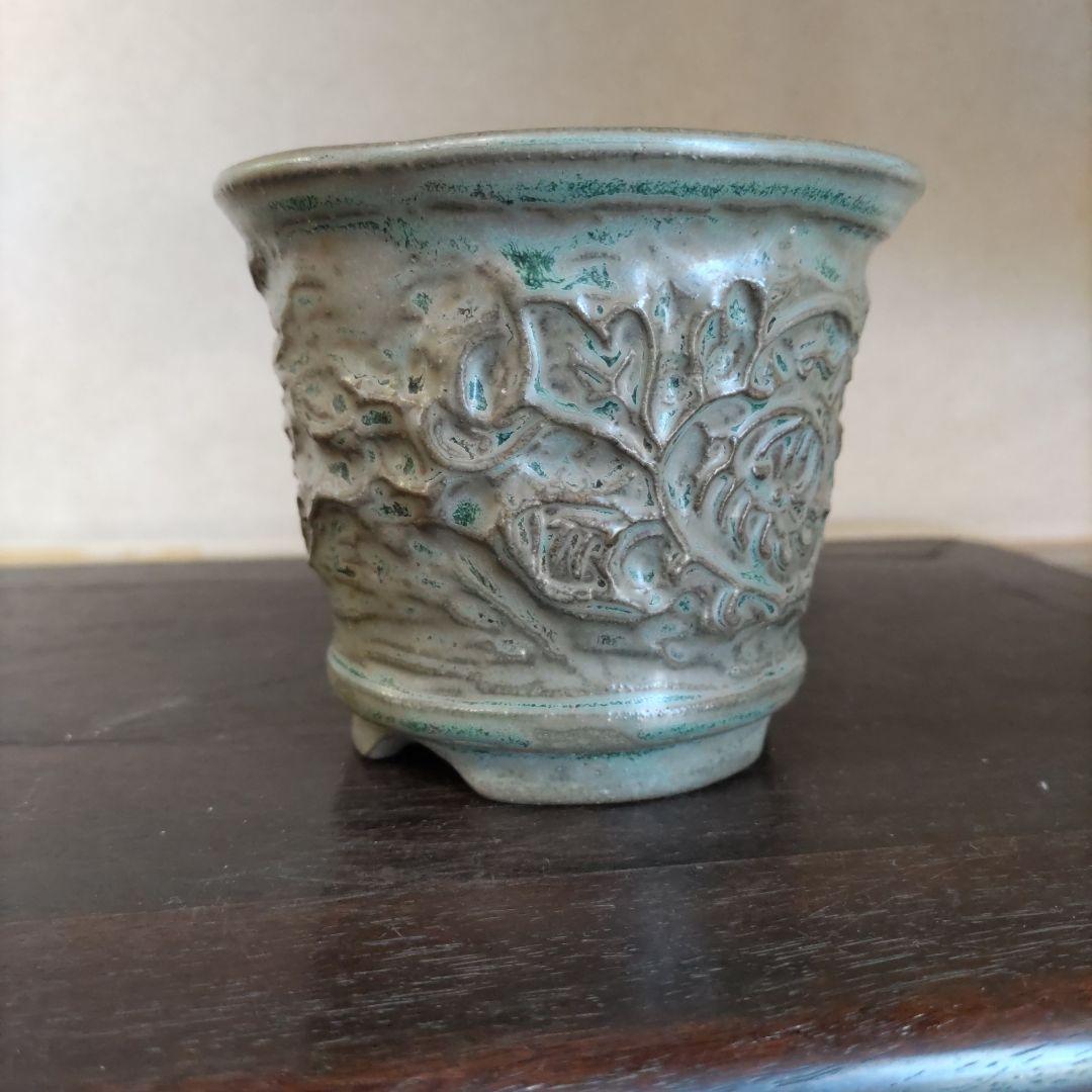 シグナル❢陶翠、落款、盆栽鉢、小品盆栽　山野草鉢、植木鉢、蘭鉢、変わり鉢、