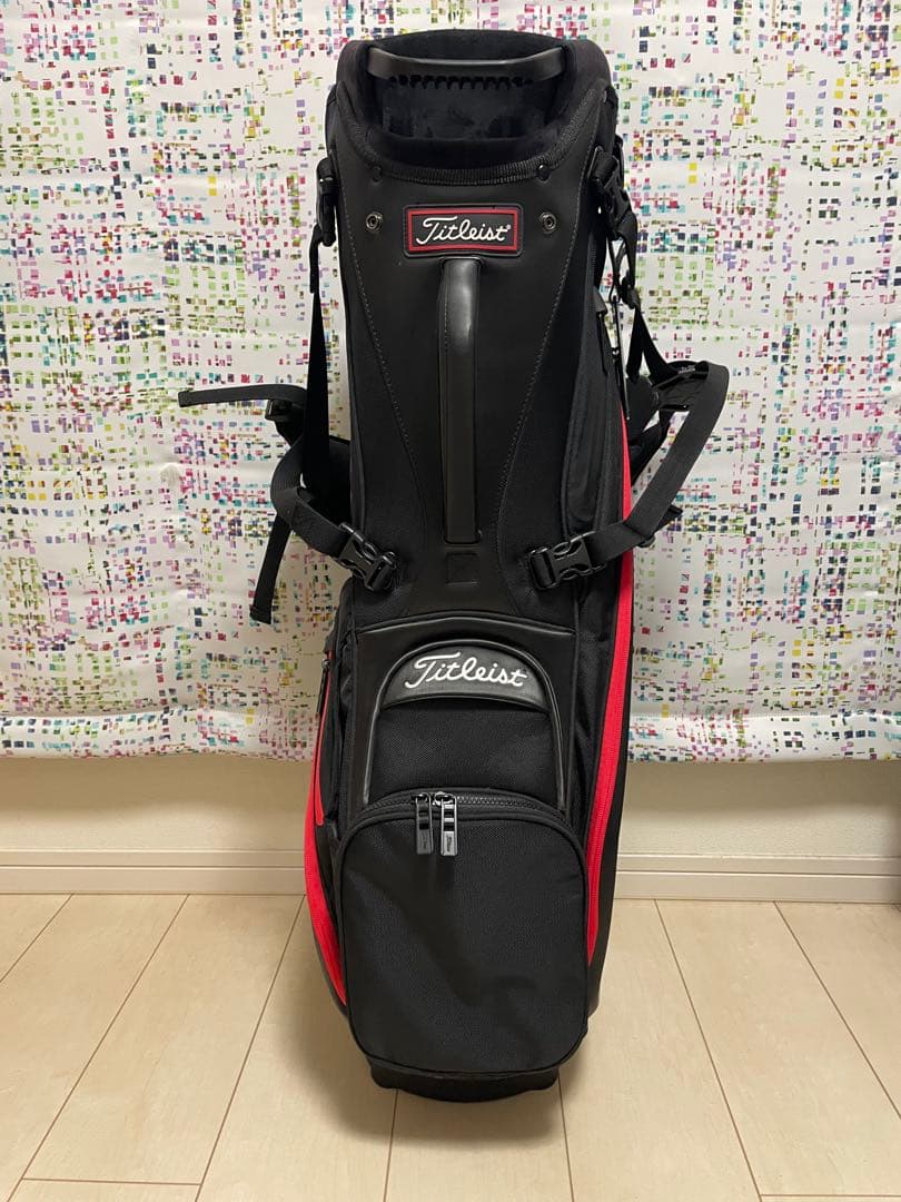 Titleist スタンドキャディバッグ ブラック/レッド