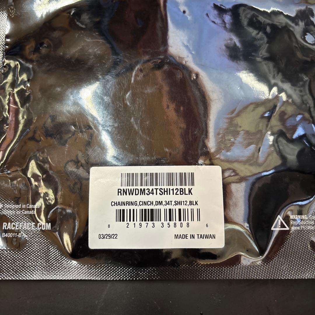 RACEFACE チェーンリング DM 34T BLK SHI12s