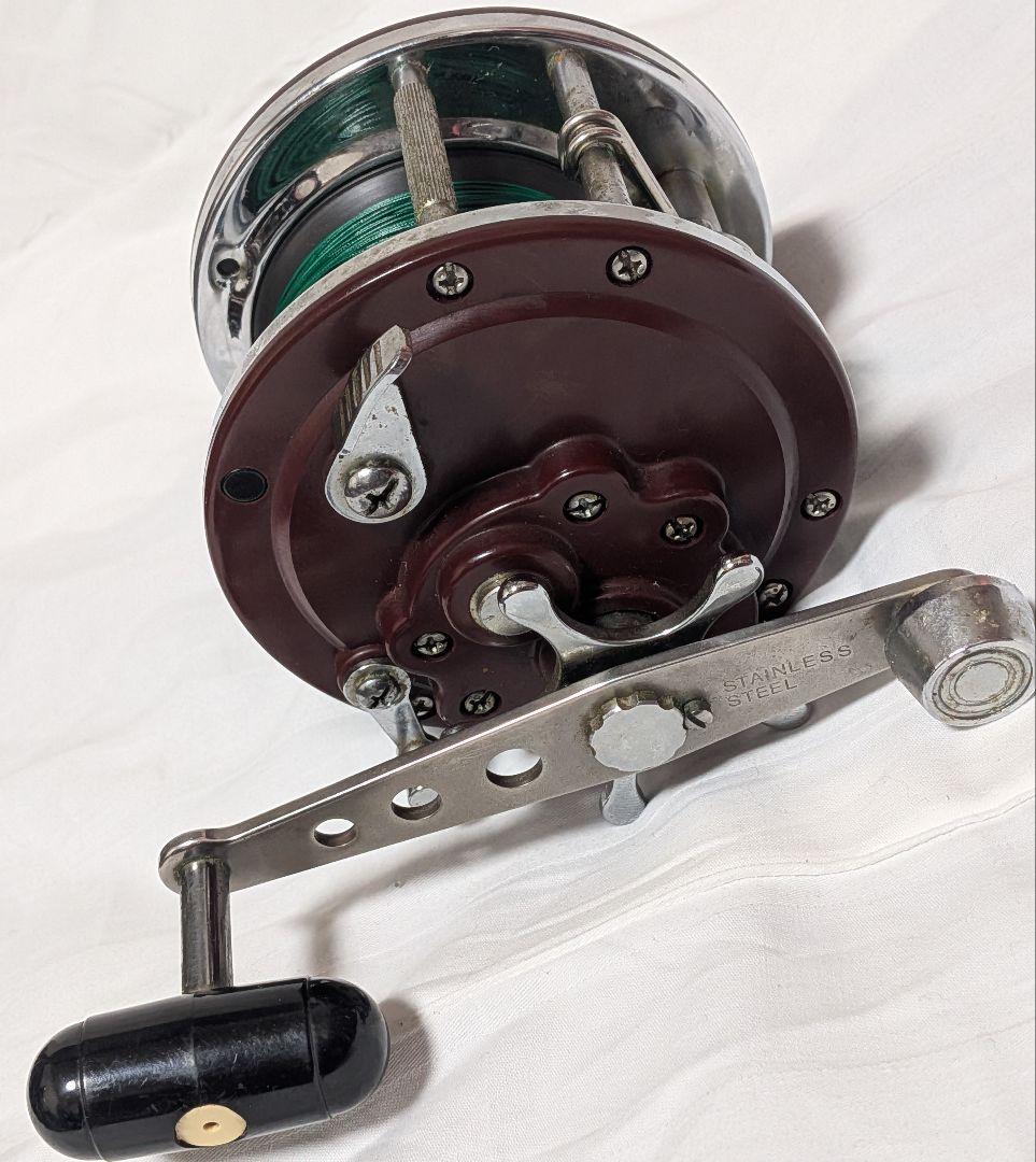 レア品ダイワダイナミックST-50レベルワインダー付き両軸リール