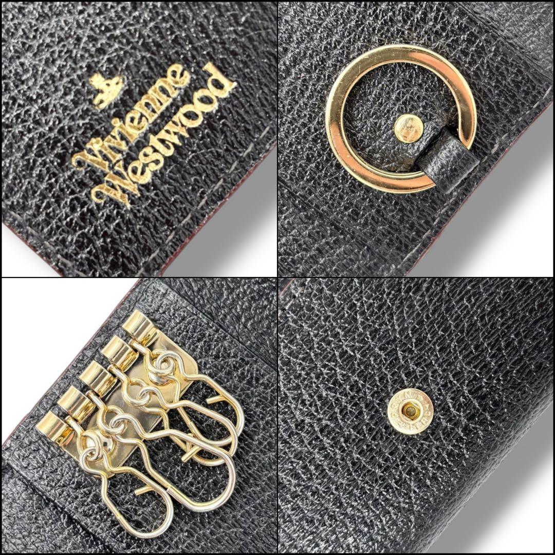 ヴィヴィアンウエストウッド キーケース 鍵入れ ブラック 黒 レザー オーブ